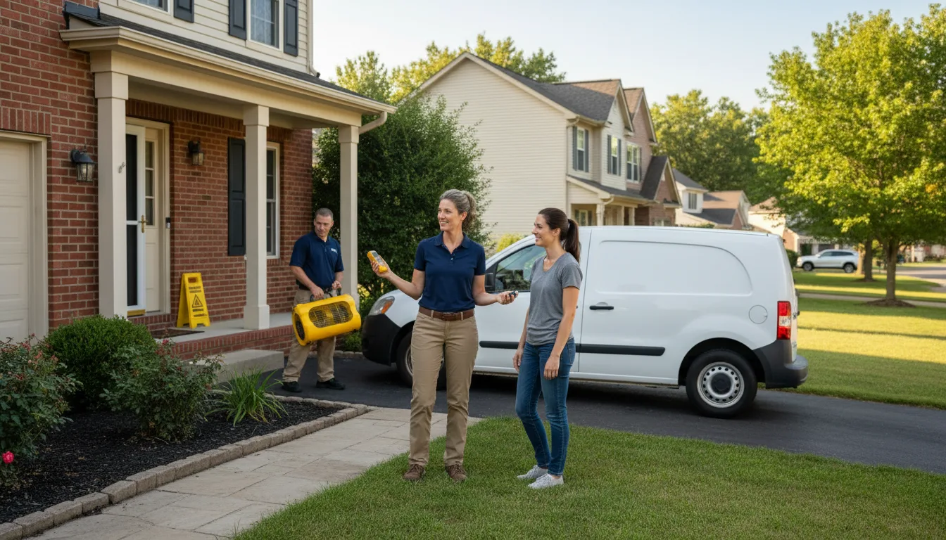 Residential water damage restoration in Wasta, SD